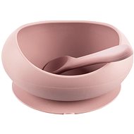 Zopa Bowl with raised edges and suction cup Old Pink - Children's Bowl