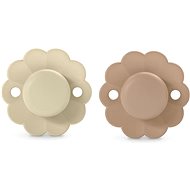 Suavinex Wonder sx for physiological 0-6m 2 pcs Whitecap Gray + Cork - Baby Pacifier