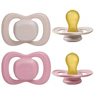 b.box Natural Rubber Soothers 6m+ 2 pcs berry/blush - Baby Pacifier