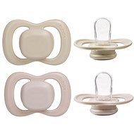 B.Box Dudlíky silikonové 0-6m 2 ks blush/latte - Baby Pacifier
