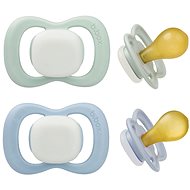 B. Box Natural Rubber Soothers 6m+ 2pcs Glow Sky/Sage - Baby Pacifier