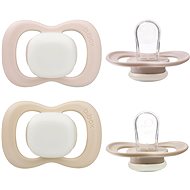 b.box Silicone Soothers 0-6m 2 pcs Glow blush/latte - Baby Pacifier