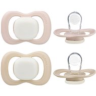 B.Box Silicone Dummies 6m+ 2pcs Glow Blush/Latte - Baby Pacifier