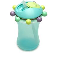 Melii Mug with straw and counter 340 ml blue - Baby cup