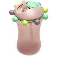Melii Mug with straw and counter 340 ml pink - Baby cup