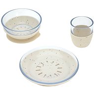 Lässig Dish Set Glass/Silicone nature - Children's Dining Set