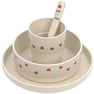 Lässig Dish Set PP/Cellulose Happy Rascals Heart lavender - Children's Dining Set