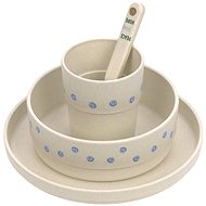 Lässig Dish Set PP/Cellulose Happy Rascals Smile sky blue - Children's Dining Set