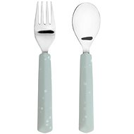 Lässig Cutlery with Silicone Handle blue 2 ks - Children's Cutlery