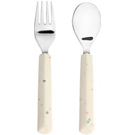 Lässig Cutlery with Silicone Handle nature 2 ks - Children's Cutlery