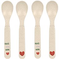 Lässig Spoon Set PP/Cellulose Happy Rascals Heart lavender - Baby Spoon