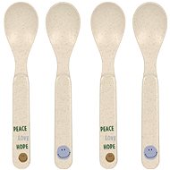 Lässig Spoon Set PP/Cellulose Happy Rascals Smile sky blue - Baby Spoon