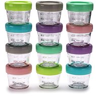 Melii Skleněné dózičky na potraviny 118 ml - 12 ks - Food Container Set