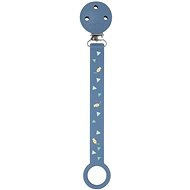 Nattou Silicone clip with print dark blue - Dummy Clip
