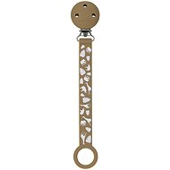Nattou Silicone clip with mocha print - Dummy Clip