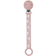 Nattou Silicone clip with print pink - Dummy Clip