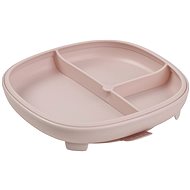 b. box Divided plate with suction cup 2in1 pink - Children's Plate