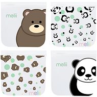 Melii Reusable snack bags 4 pcs Panda and Bear - Lunch Bag