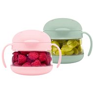 Ubbi Snack container Sage & Pink 2 pcs - Lunch Box