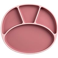 Bibado Divided plate with suction cup Blush - Children's Plate