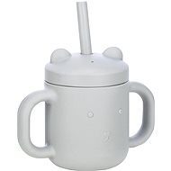 FreeON Silicone cup with ears grey 175ml - Drinking Cup