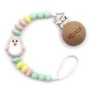 Mimijo Klip na dudlík tučňák růžový - Dummy Clip