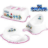 MALTEX Set The Smurfs Potty, seat and footstool white/pink - Potty