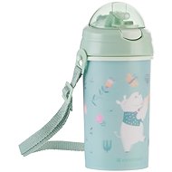 KikkaBoo Mug with silicone straw and strap Music Fest Mint - Baby cup