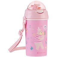 KikkaBoo Mug with silicone straw and strap Music Fest Pink - Baby cup