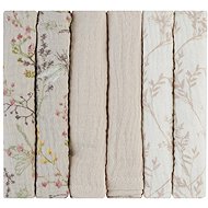 KikkaBoo Pleny 30 × 30 cm Secret Garden Beige - Cloth Nappies