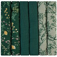 KikkaBoo Pleny 30 × 30 cm Secret Garden Green - Cloth Nappies
