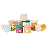 Babymoov skleněné misky s víčky Isy Bowls 6 × 250 ml a 3 × 120 ml - Snack Box