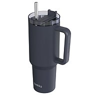 Quokka Stream with straw 1200 ml Black - Thermal Mug