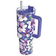 Quokka Stream with straw 1200 ml Flower Dusk - Thermal Mug