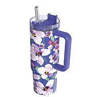 Quokka Stream with straw 950 ml Flower Dusk - Thermal Mug