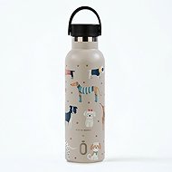 Runbott Thermal Bottle 600 ml Dogs Taupe - Children's Thermos