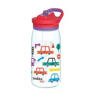 Quokka Glow Kids with Spout 580ml Cars - Children's Water Bottle