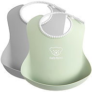Babybjörn bibs 2 pcs powder grey/powder green - Bib