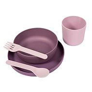 Bo Jungle Jídelní sada 5 ks CPLA Pink - Children's Dining Set