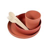 Bo Jungle Dining set 5 pcs CPLA Terracotta - Children's Dining Set
