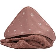 Fillikid Hooded Towel Dandelion Pink 75 × 75cm - Children's Bath Towel