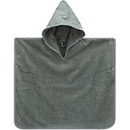 Fillikid Poncho Whale Green 59 × 54cm - Children's Bath Towel