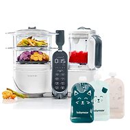 BABYMOOV Nutribaby+ Loft White + 15 bags of Isy - Steam Cooker