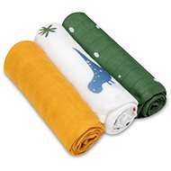 Lionelo Sada bambusových plen Dino Bamboo Box Multicolor - Cloth Nappies