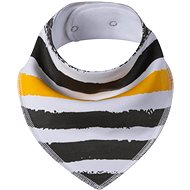 Simed Cotton bib with impermeable PUL layer - Big stripes - Bib