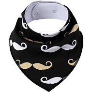 Simed Cotton bib with impermeable PUL layer - Moustache - Bib