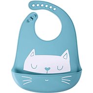 Simed Silicone bib with pocket - Cat - Bib