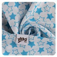 Xkko Bambusová osuška 90×100, Little Stars Cyan - Children's Bath Towel