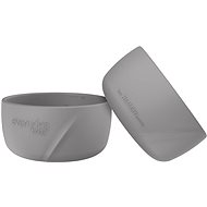 Everyday Baby Silicone Bowl Quiet Grey 2 pcs - Children's Bowl