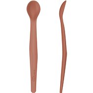 Everyday Baby silikonová lžíčka Nature Red 2 ks - Baby Spoon